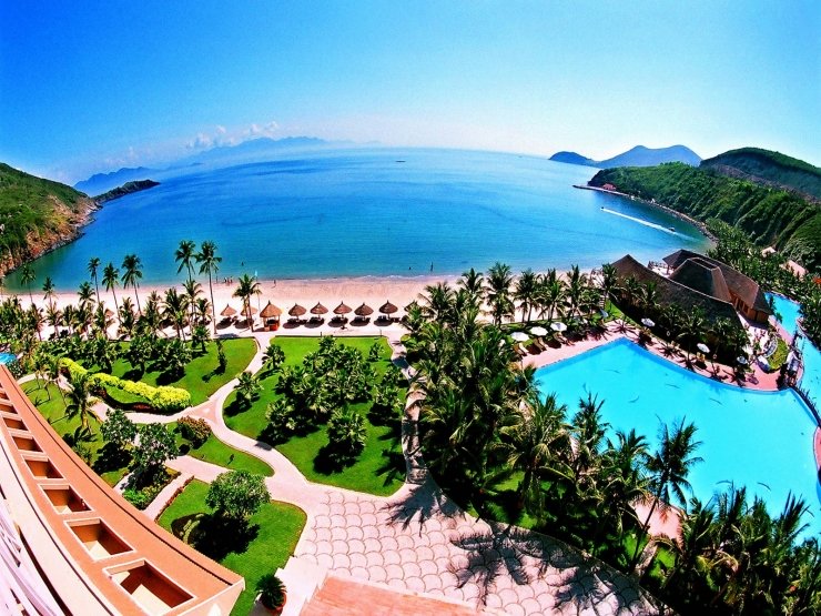 Vẻ đẹp từ trên cao tại một khu resort Nha Trang